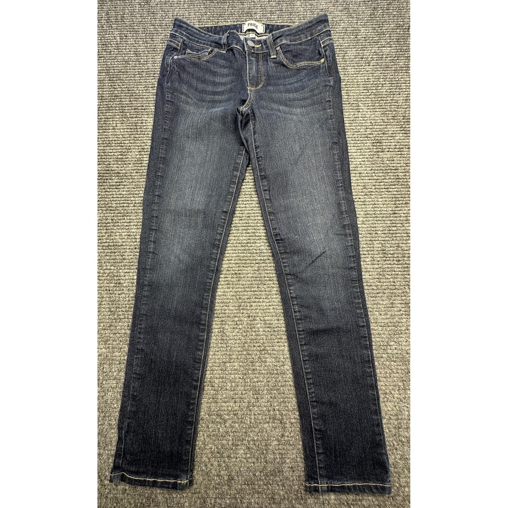 Paige Kylie Crop Jeans Womens 27 Blue Medium Wash Slim Stretch Denim USA